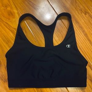 Black Champion Racerback Sports Bra